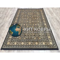 Иранский ковер Alima 014 Черный-золотой
